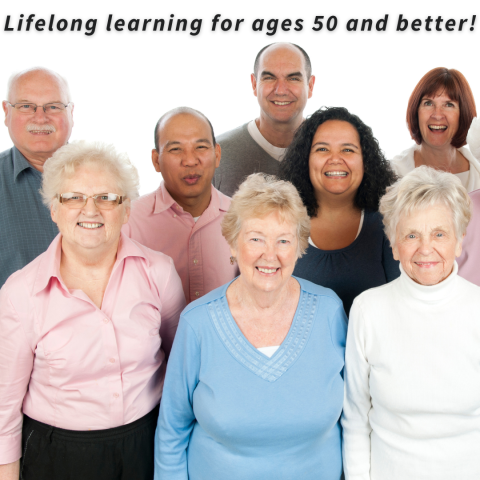 smiling older adult community members