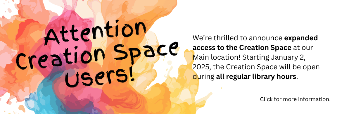 Attention Creation Space Users-- Click for more information